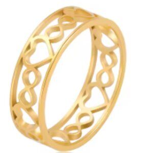Gold plated heart ring over stainless steel Will not tarnish